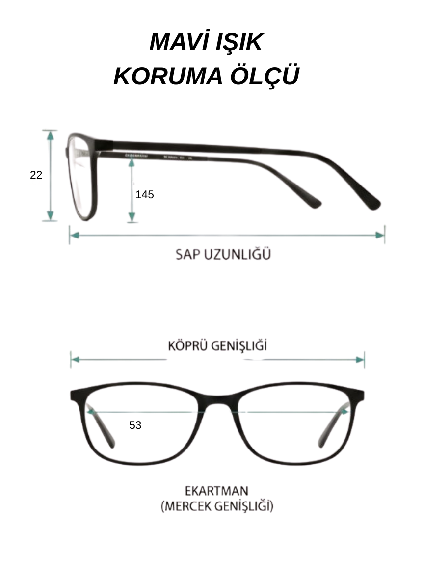 LORRAINE MAVI ISIK KORUMA MAT SIYAH UNISEX GOZLUK