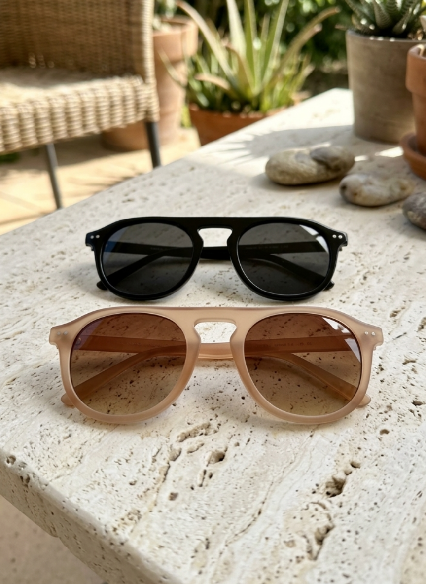 İkili Set RE1107 Siyah-Rose Güneş Gözlüğü
