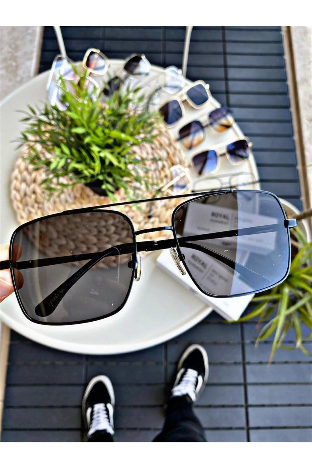 VİNTAGE SİYAH UNİSEX GÜNEŞ GÖZLÜĞÜ