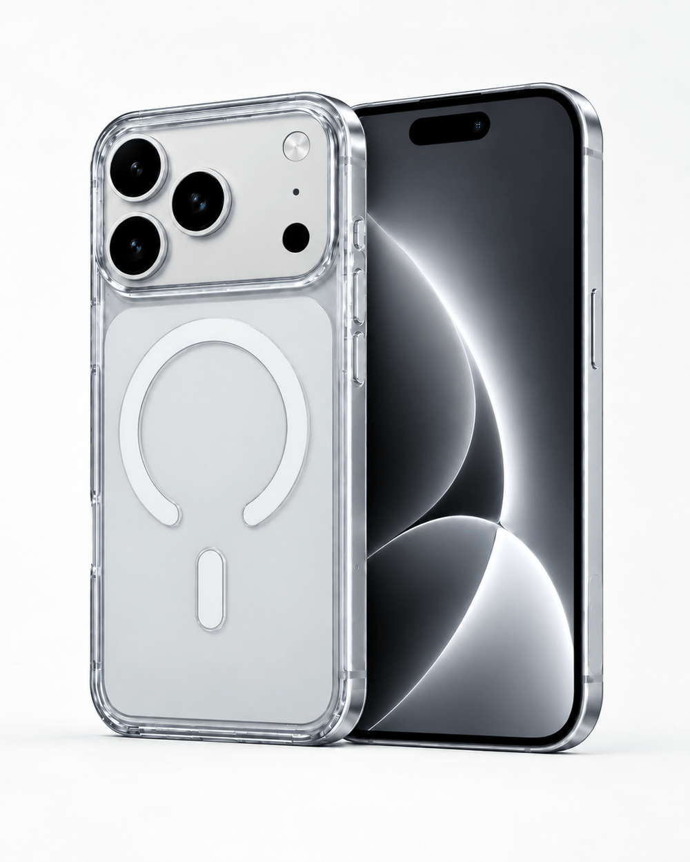 ClearCase White iPhone 18 Pro Max Manyetik Şeffaf Kılıf