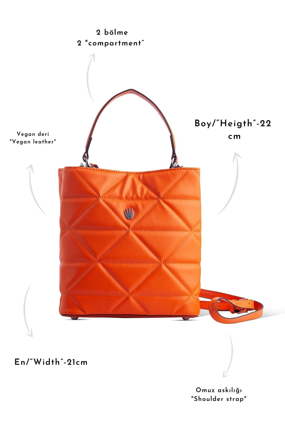 CHORLOTTE SHOULDER BAG ORANGE 