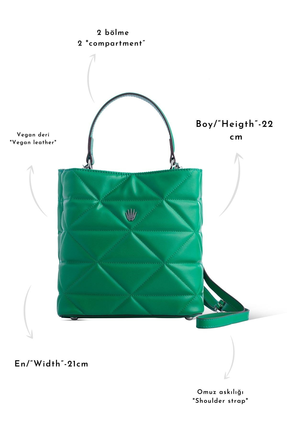 CHORLOTTE SHOULDER BAG GREEN