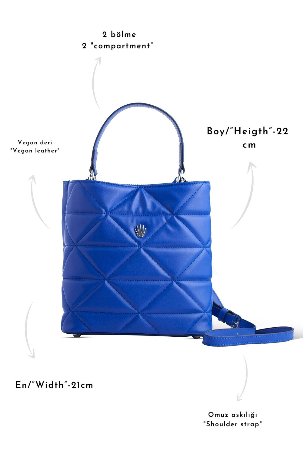 CHORLOTTE SHOULDER BAG NAVY BLUE 