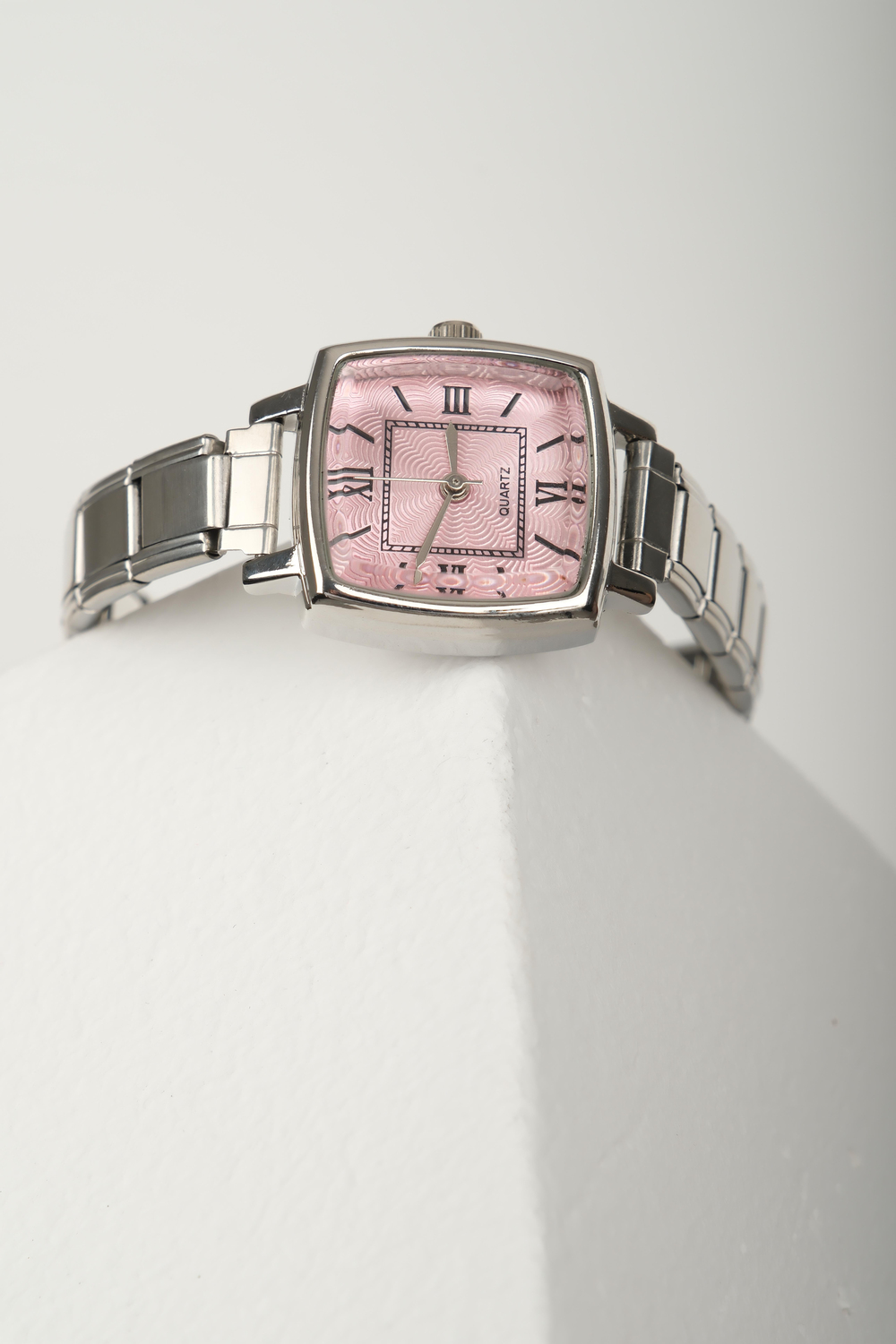 Diora Silver Pembe Kadın Vintage Çelik Kol Saati