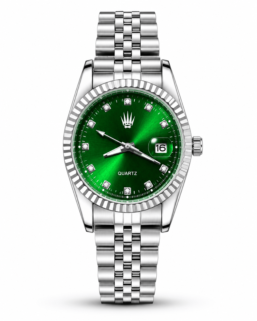 Elyra Silver Green Kadın Çelik Kol Saati   Kadın SaatWATCHOFROYALElyraElyra Silver Green Kadın Çelik Kol Saati   