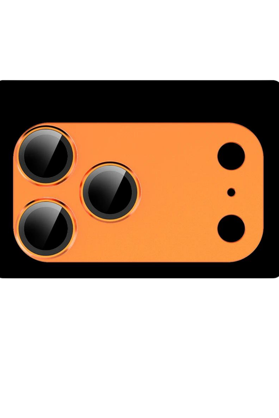 MariLens – 17 Pro Max Turuncu Safir Cam Kamera Lens Koruyucu