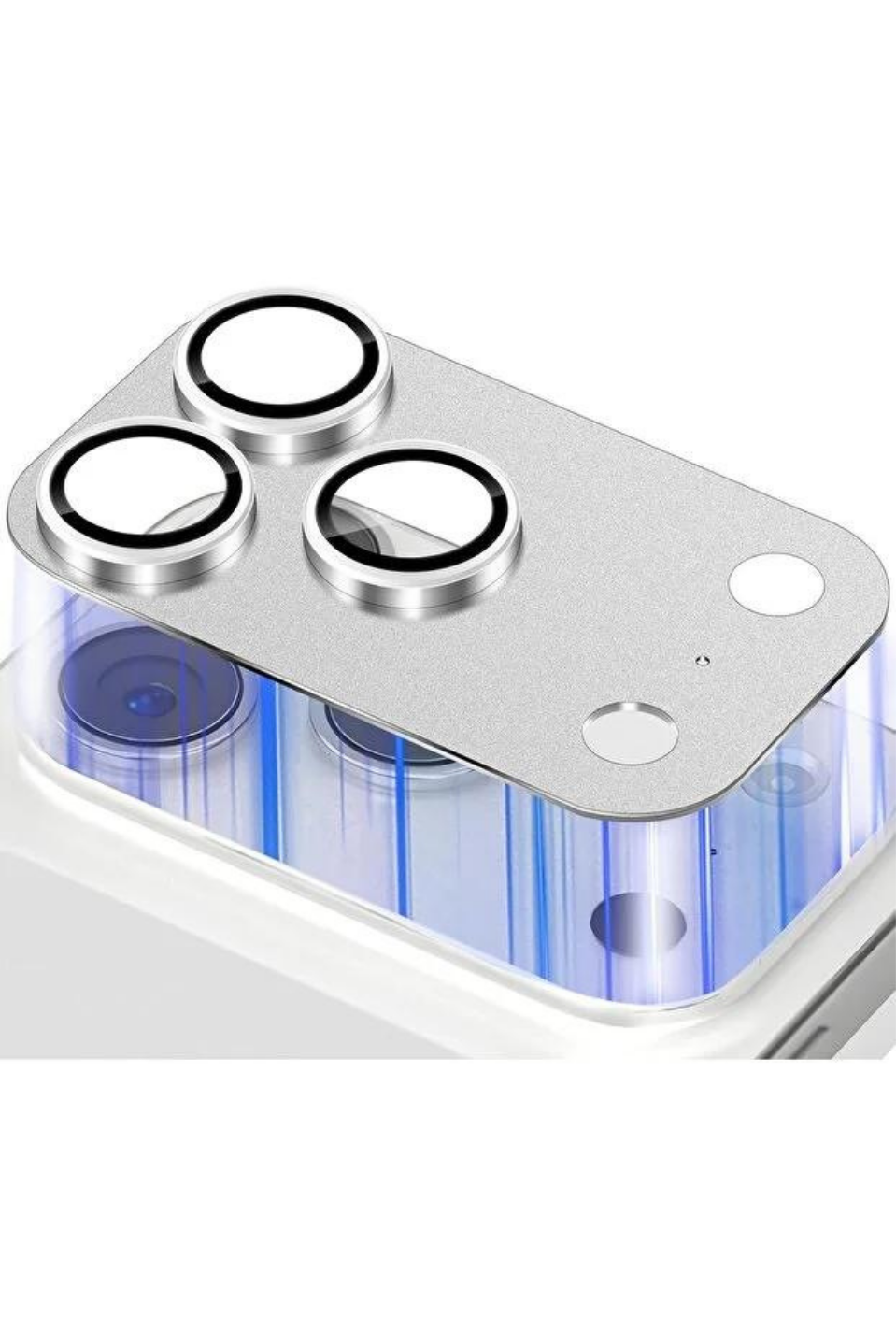 MariLens – 17 Pro Max Silver Safir Cam Kamera Lens Koruyucu