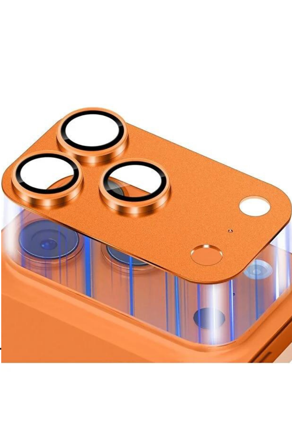 MariLens – 17 Pro Turuncu Safir Cam Kamera Lens Koruyucu