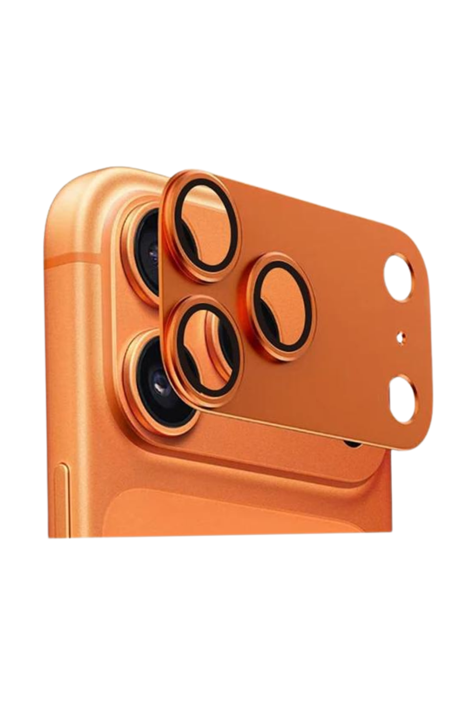 MariLens – 17 Pro Turuncu Safir Cam Kamera Lens Koruyucu