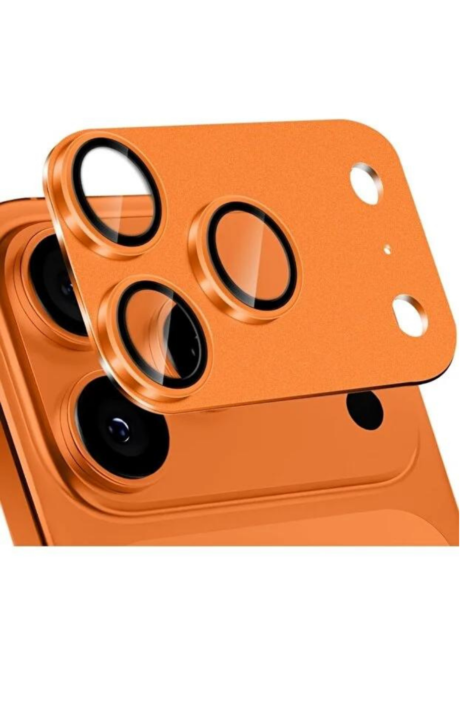 MariLens – 17 Pro Turuncu Safir Cam Kamera Lens Koruyucu