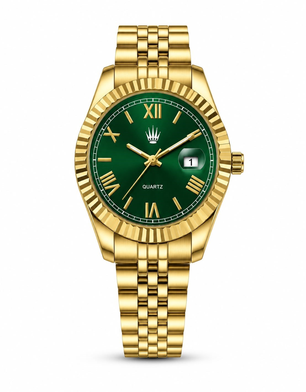 Calvior Gold Green Çelik Kol SaatiKol SaatiWATCHOFROYALCalviorCalvior Gold Green Çelik Kol Saati