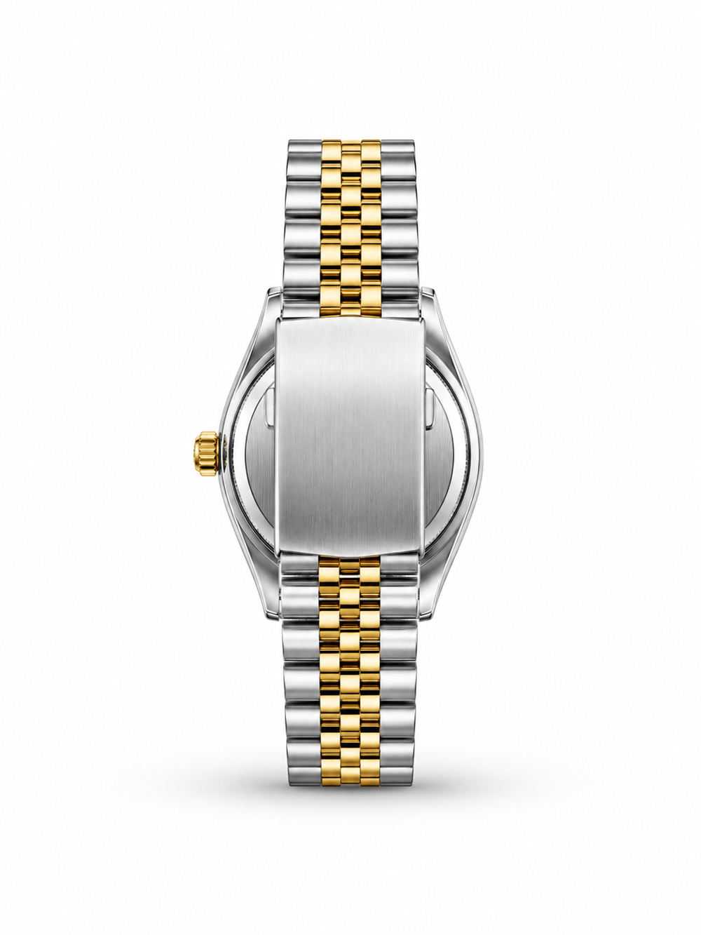 Çift Saati Crest Line Silver Gold white Kol Saati