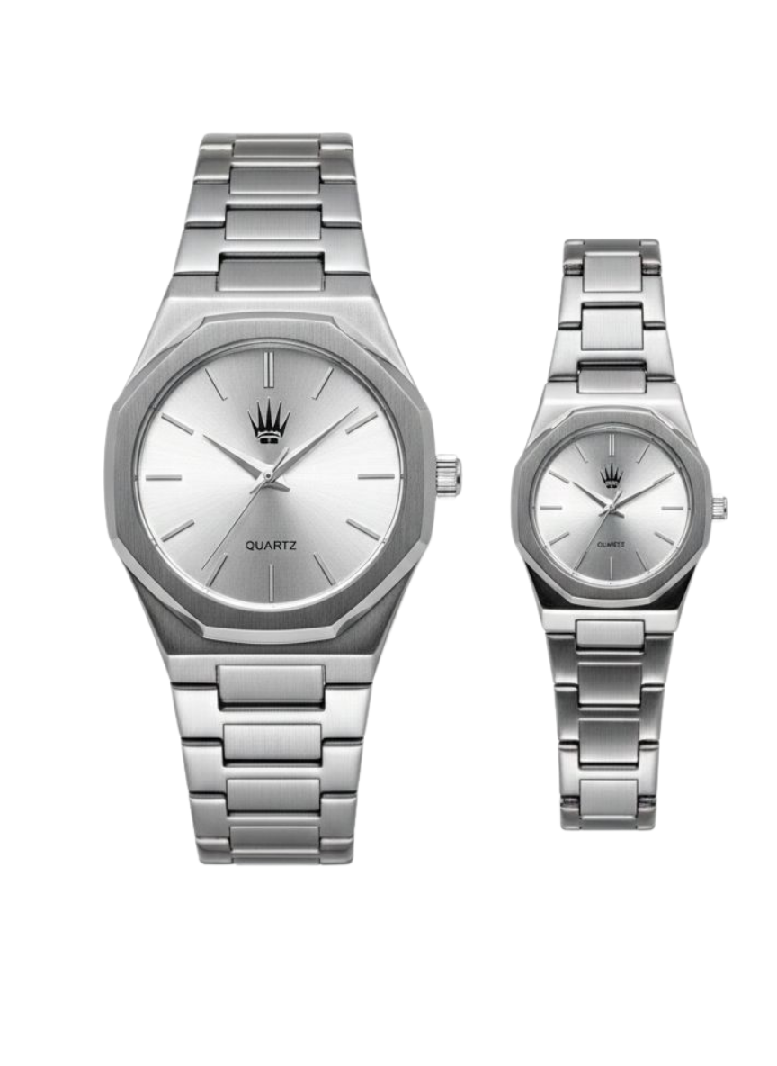 2'li Set Çift Saati Dualis Silver Kol SaatiKol SaatiWATCHOFROYALDualis2'li Set Çift Saati Dualis Silver Kol Saati