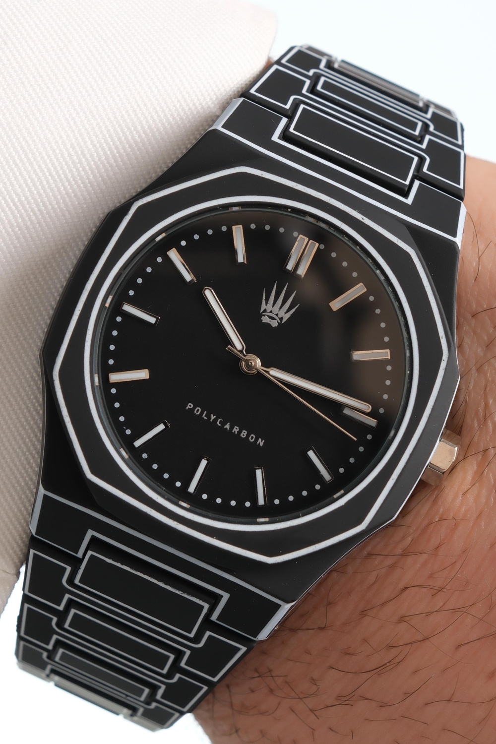 Feather Line Polycarbon Black Kol Saati