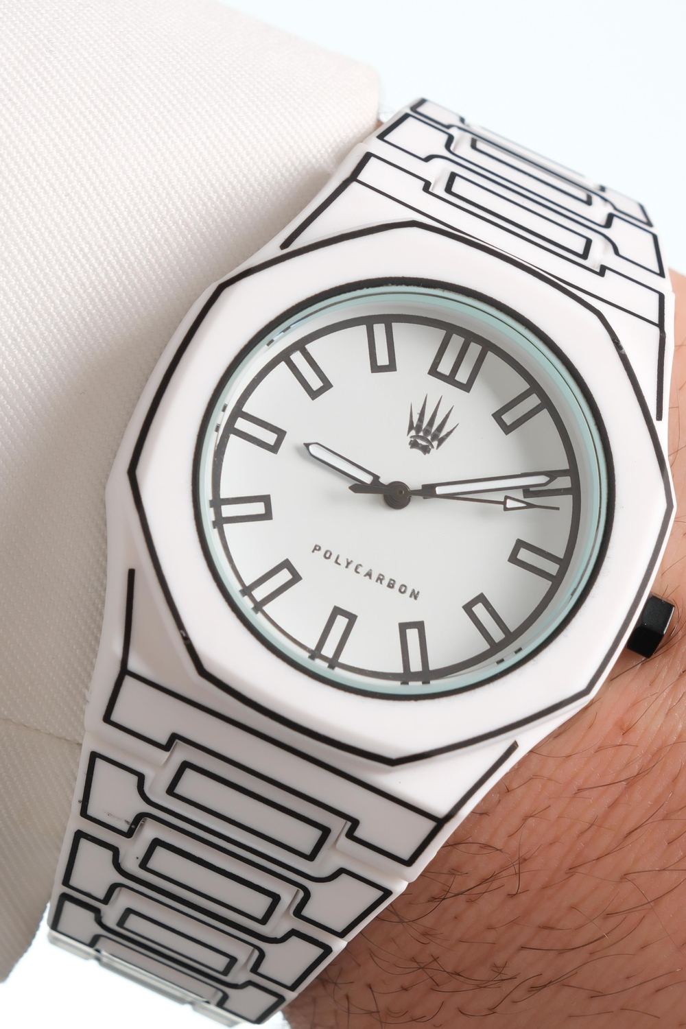 Feather Line Polycarbon White Kol Saati
