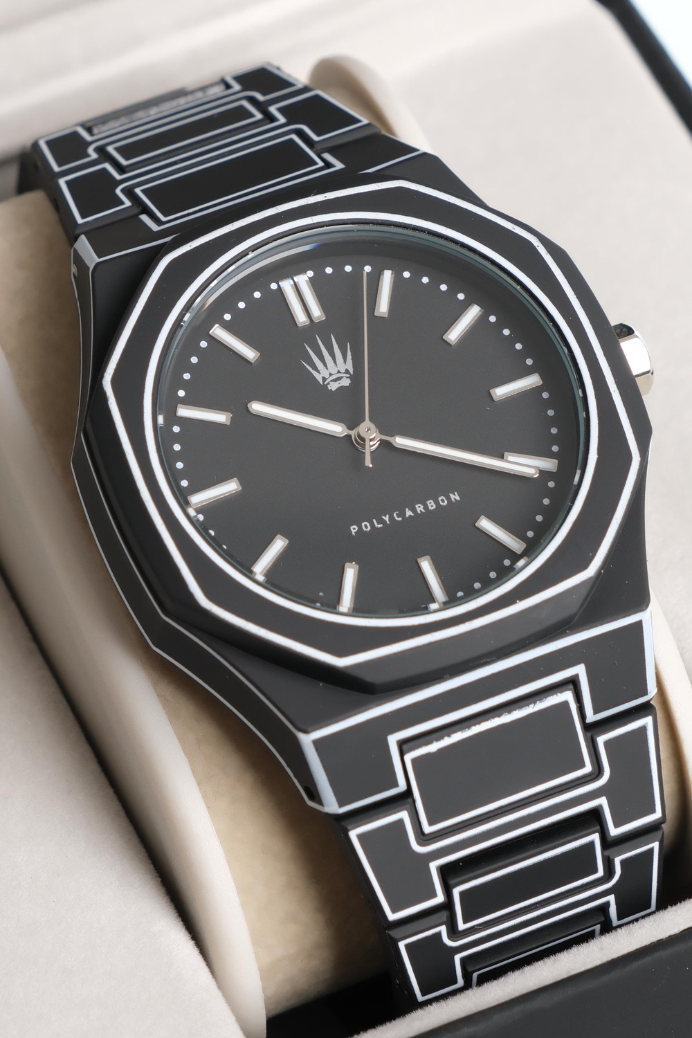 Feather Line Polycarbon Black Kol Saati