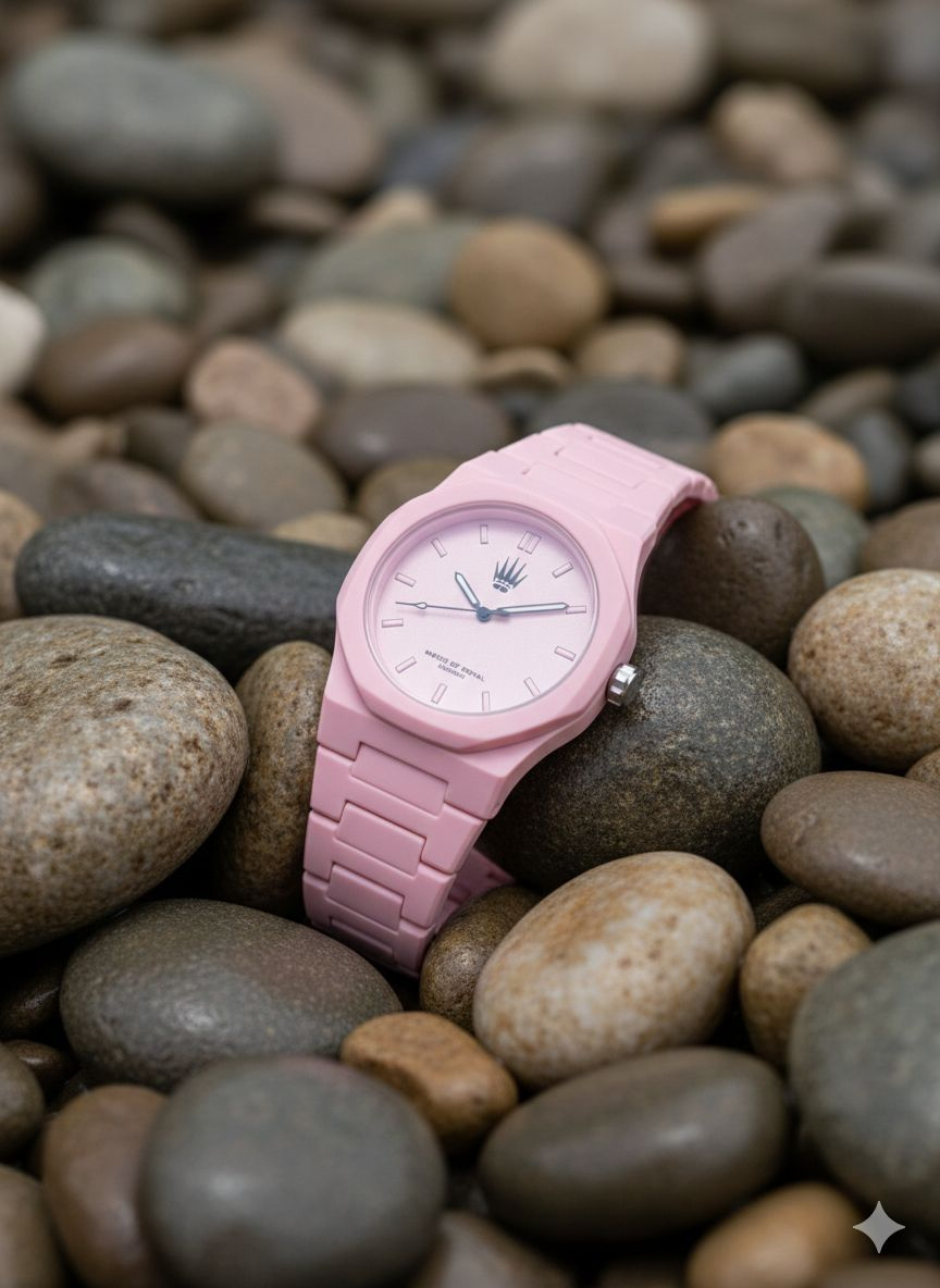 Feather Polycarbon Pembe Kol Saati