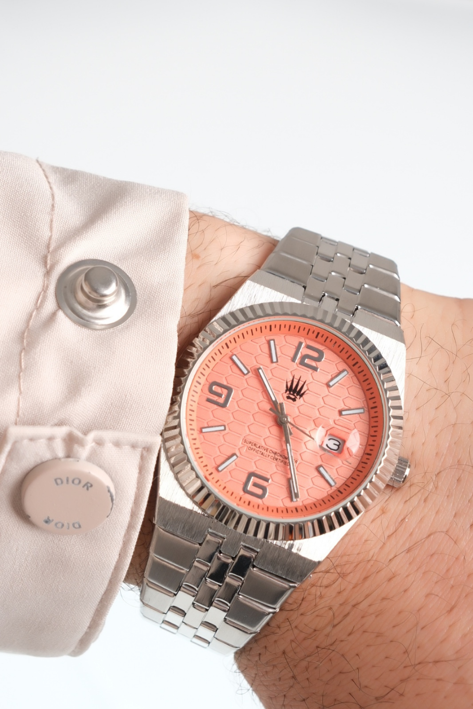 Hexora Prime Silver Turuncu Çelik Kol Saati