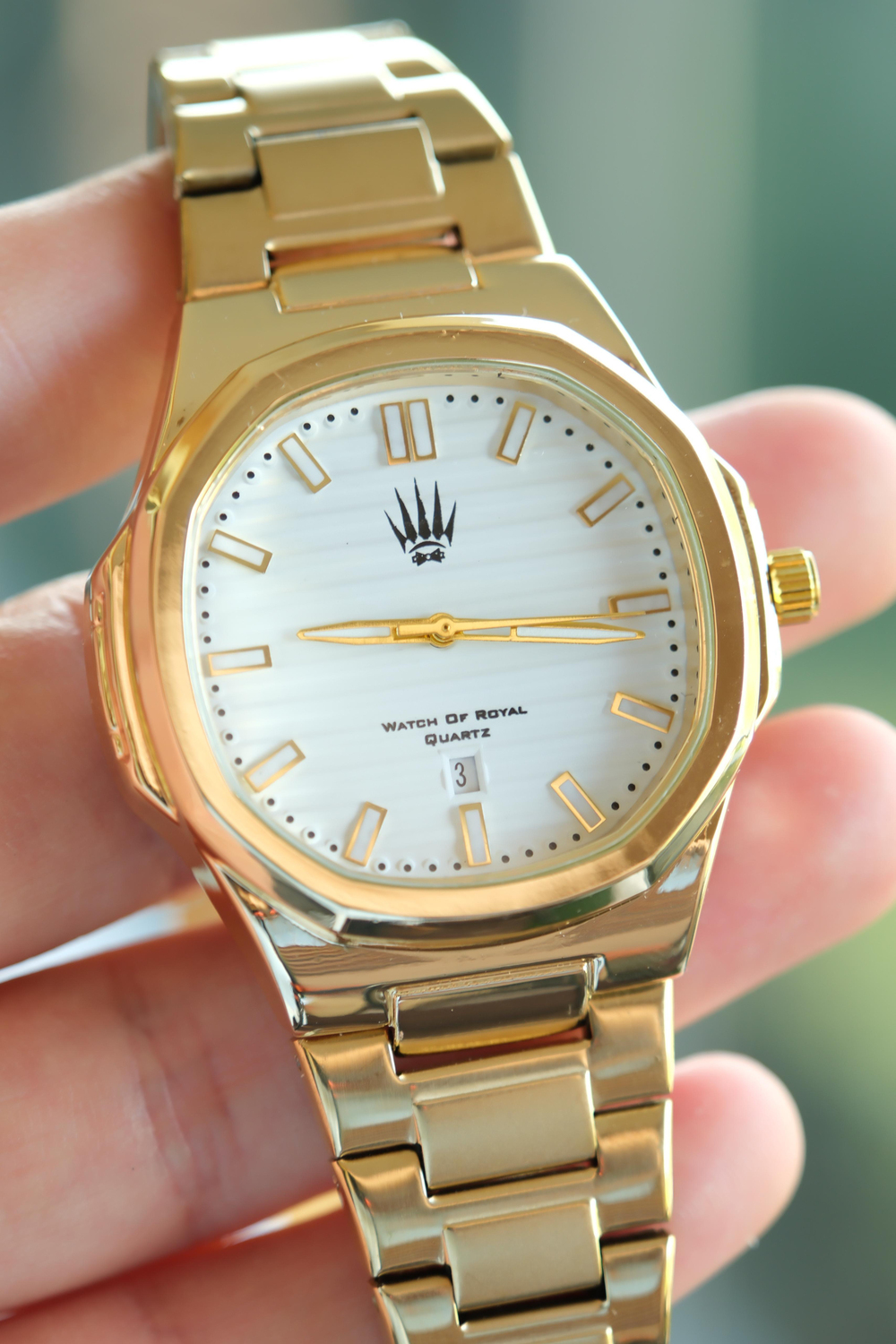 isimsiz Gold Beyaz Kol Saati