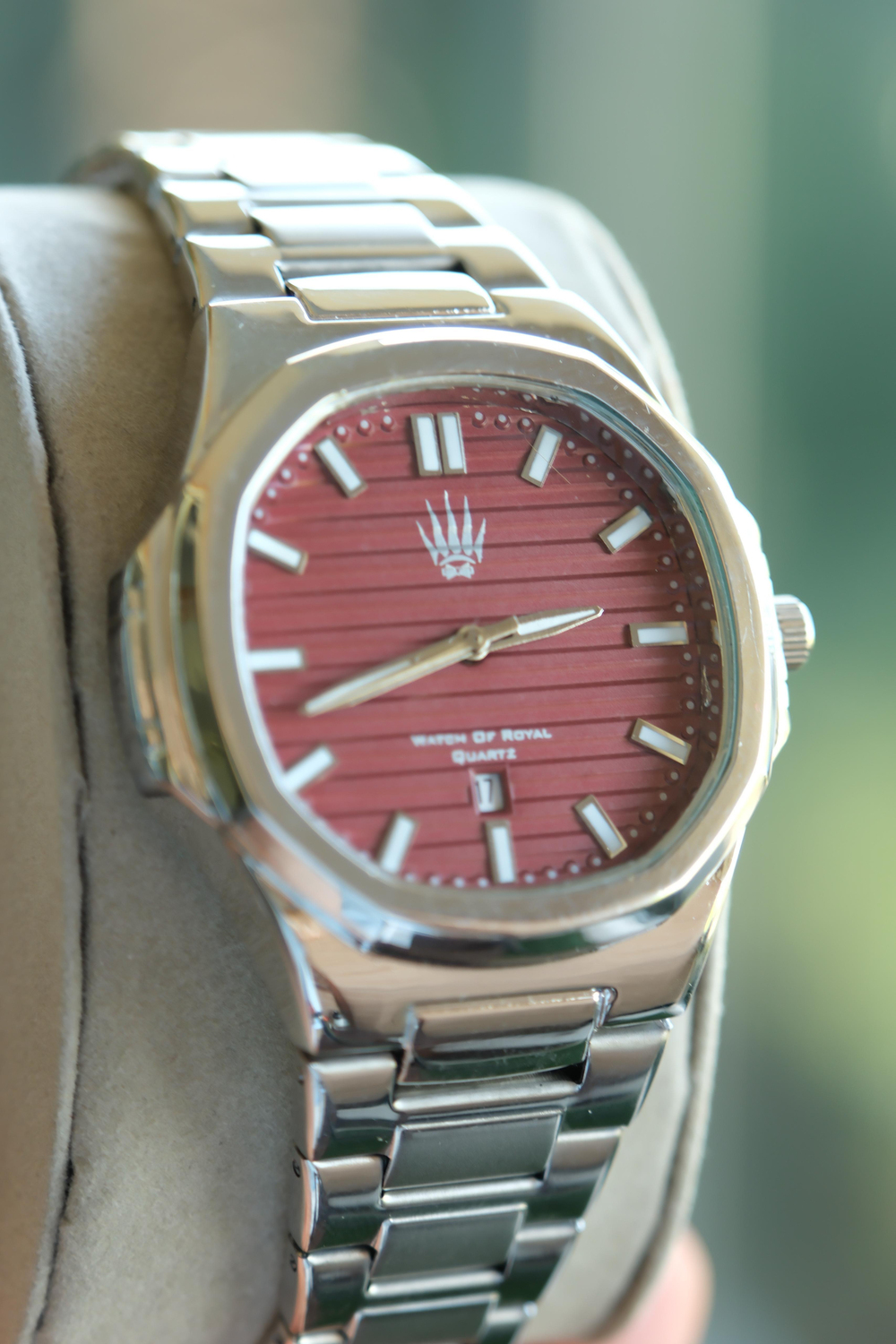 Novatick Silver Bordo Kol Saati