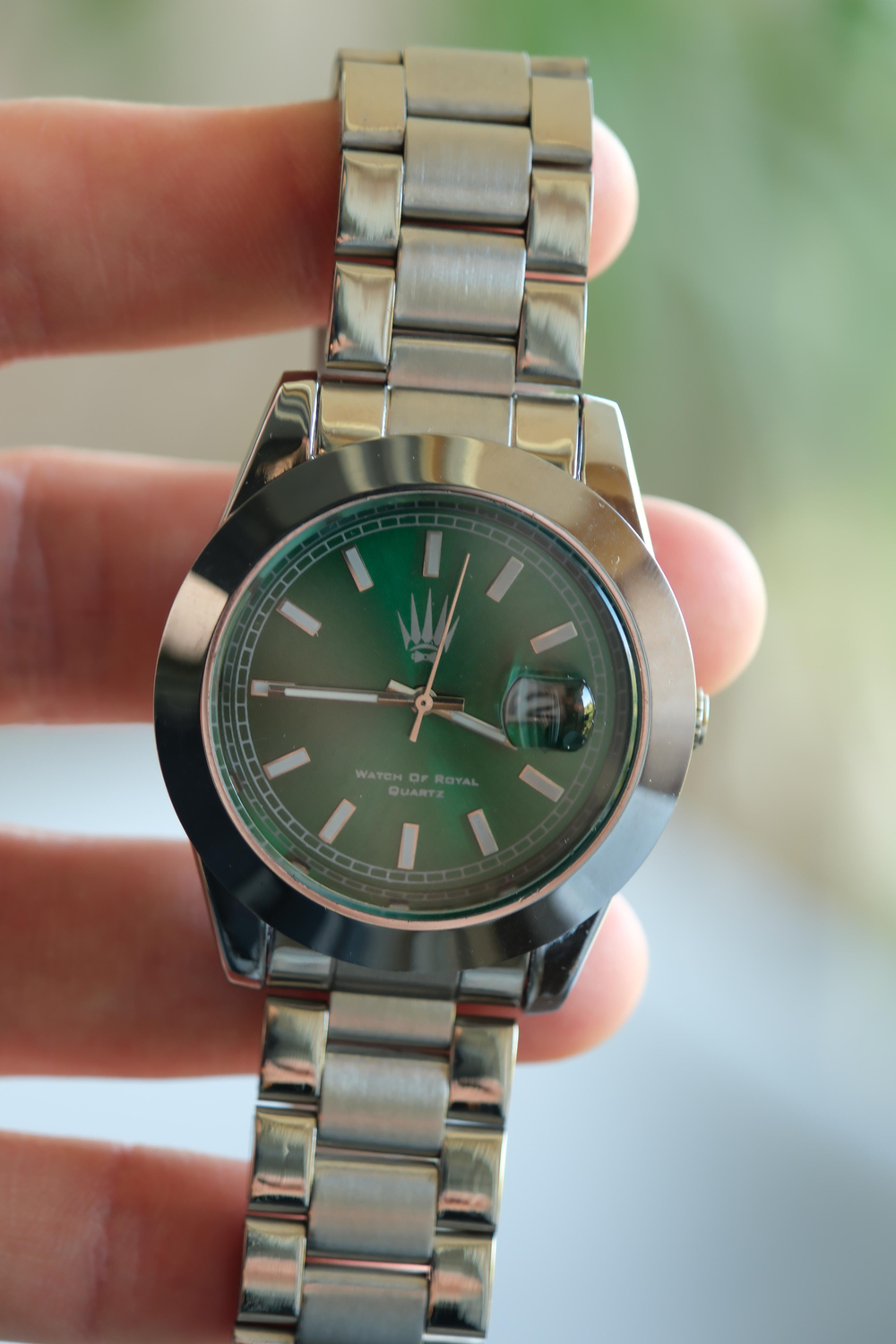 Noble Date Silver Yeşil Kol Saati