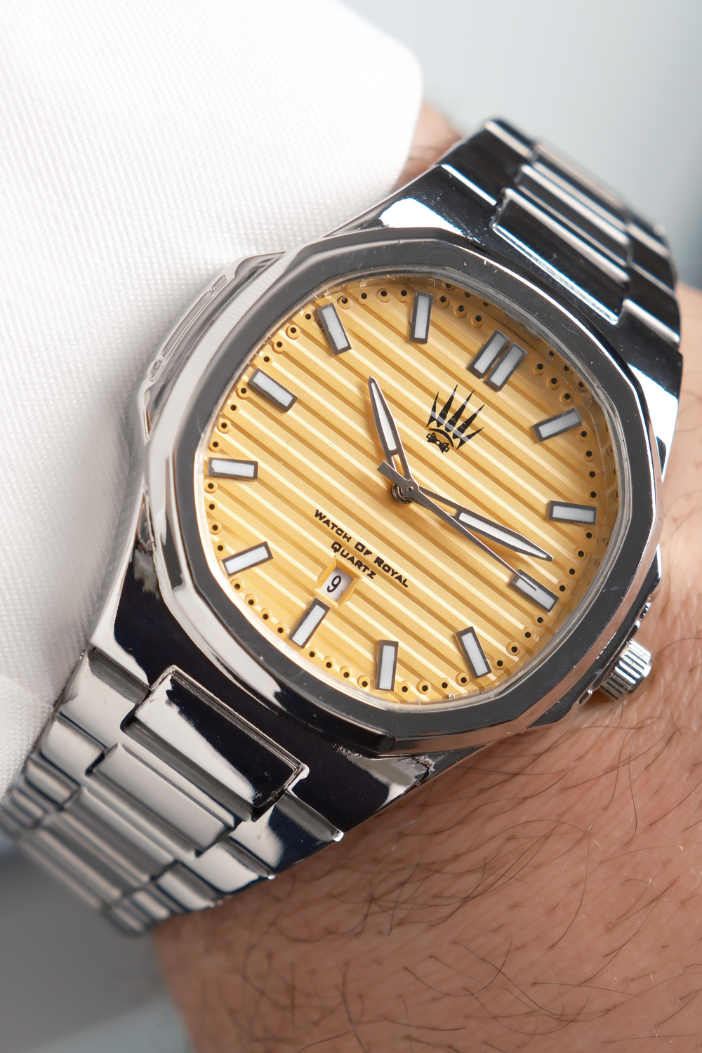 Novatick Silver Sarı Kol Saati