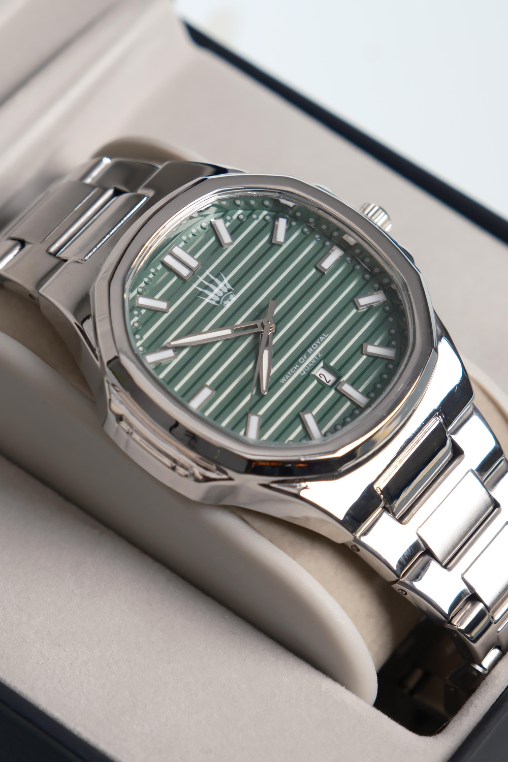 isimsiz Silver Yeşil Kol Saati