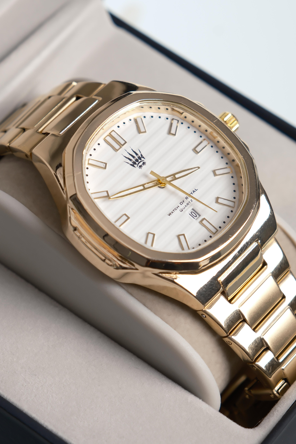 isimsiz Gold Beyaz Kol Saati