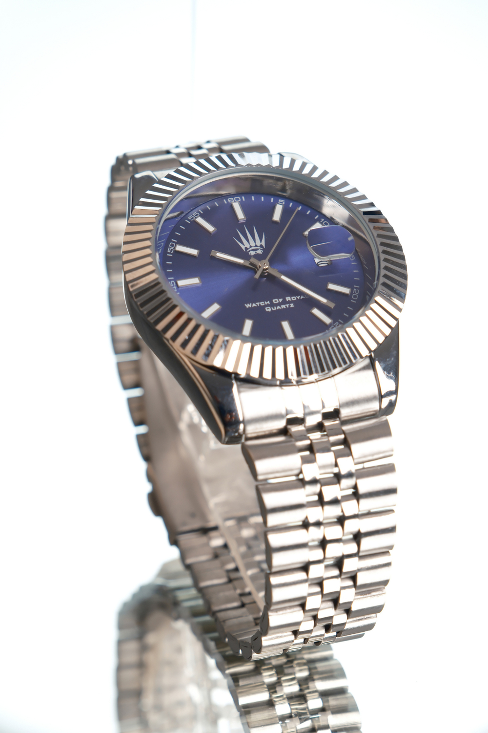 Triton Date Silver Blue Kol Saati