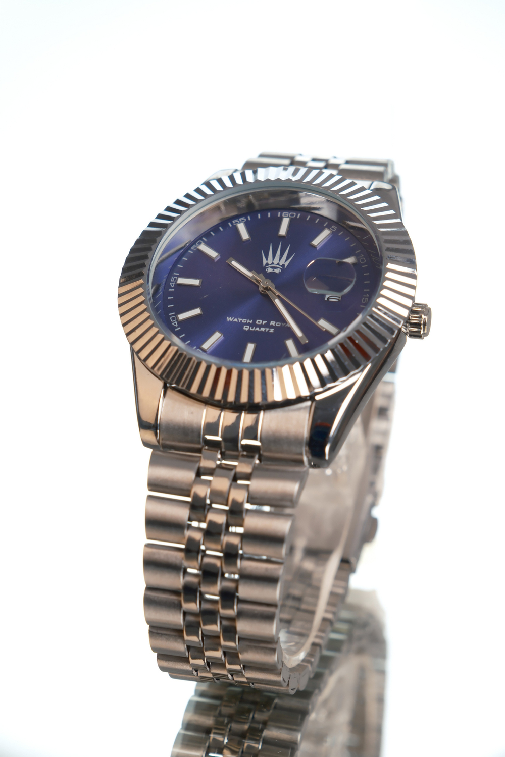 Triton Date Silver Blue Kol Saati