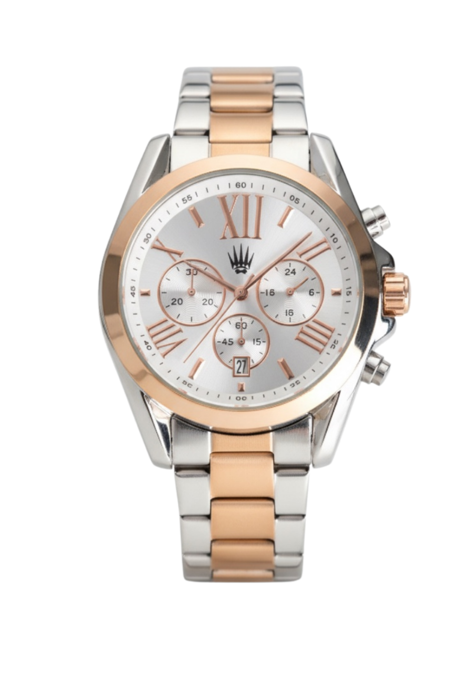Royce Silver Gold White Çelik Kol Saati