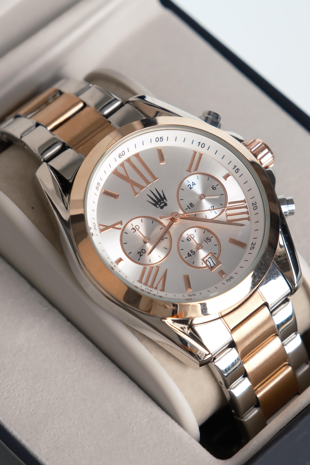 Royce Silver Gold White Çelik Kol Saati