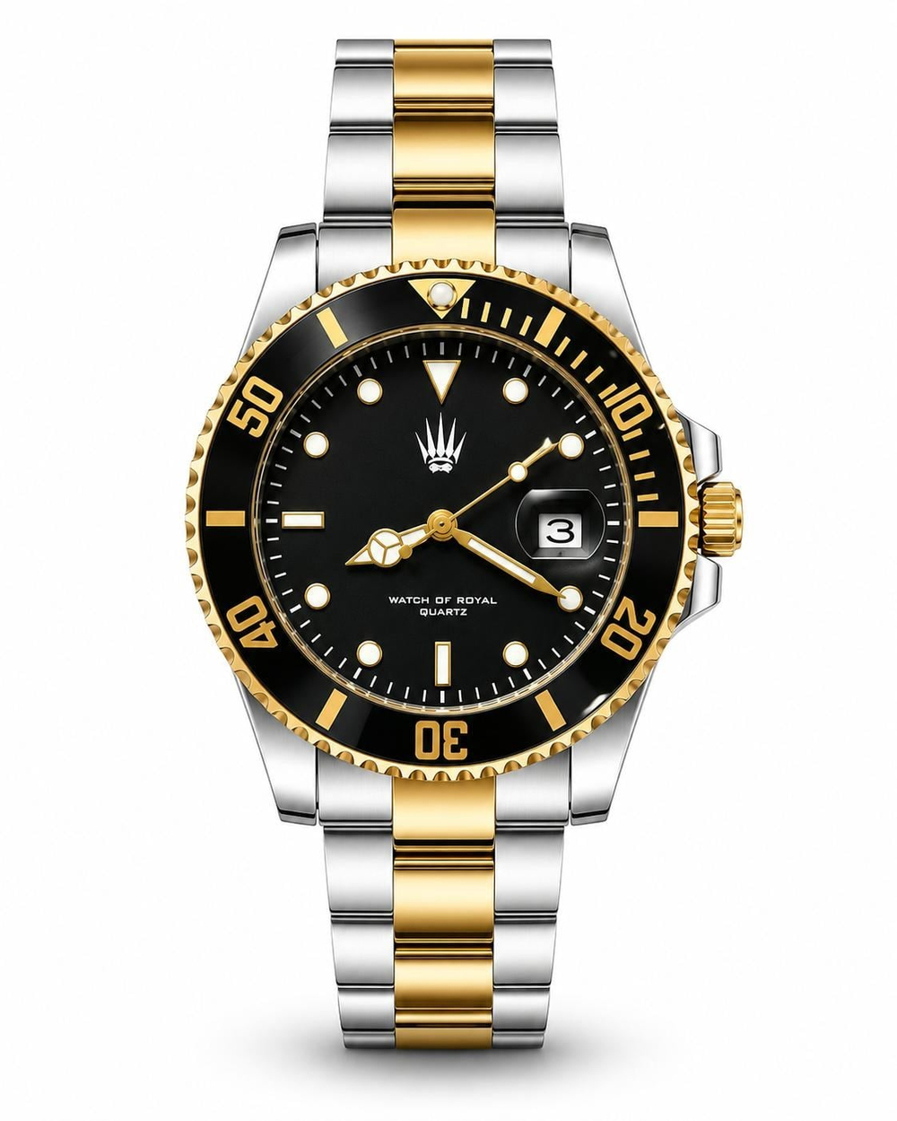 Titan Silver Gold Black Kol Saati