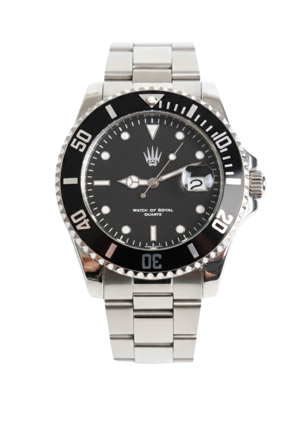 Titan Silver Black Kol Saati