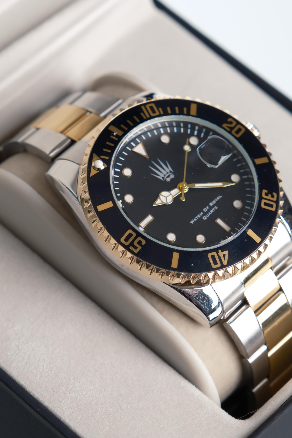 Titan Silver Gold Black Kol Saati