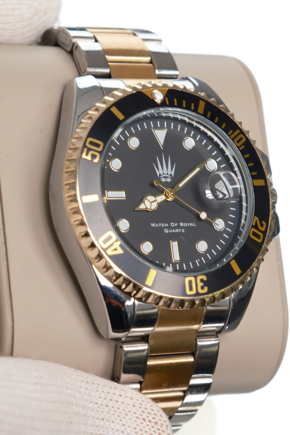 Titan Silver Gold Black Kol Saati