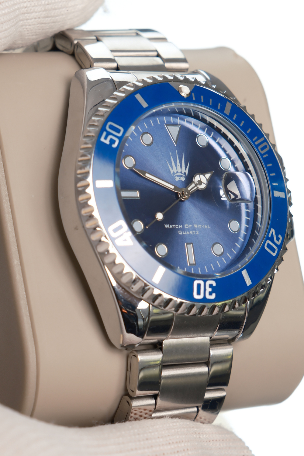 Titan Silver Blue Kol Saati