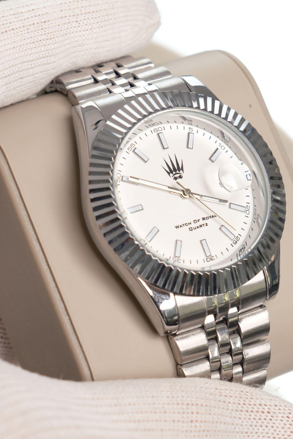 Triton Date Silver White Kol Saati