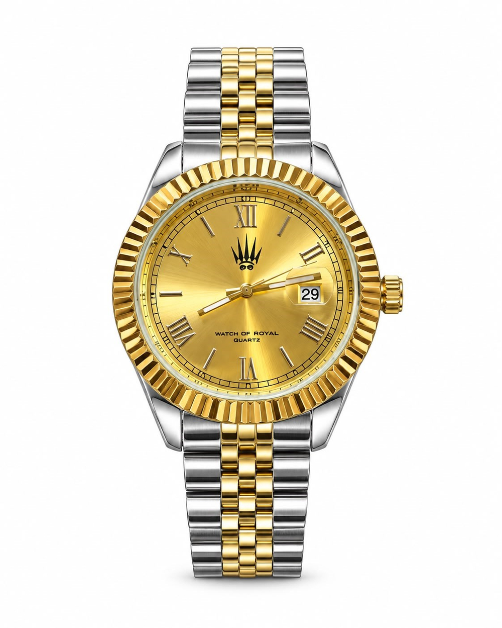 Valentor Silver Gold Yellow Kol Saati