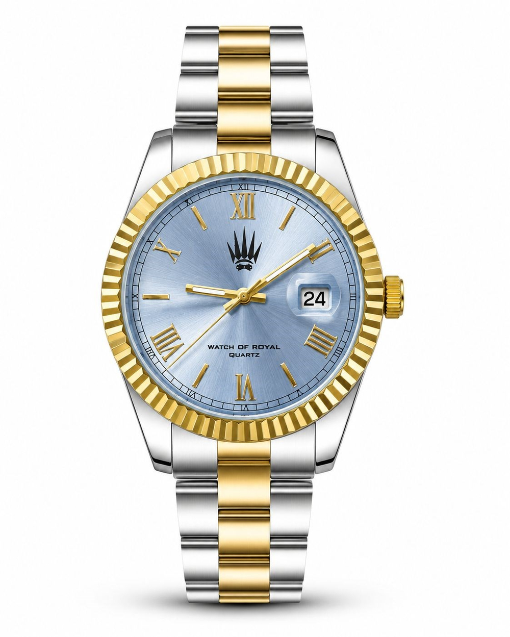 Valentor Silver Gold Mavi Kol Saati
