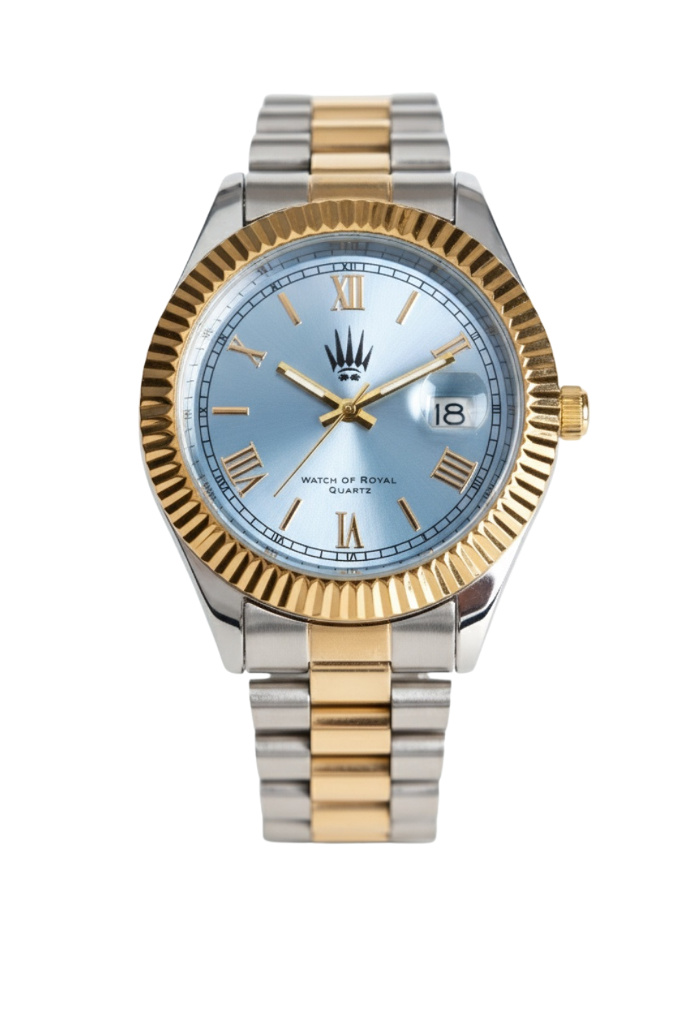 Valentor Silver Gold Mavi Kol Saati