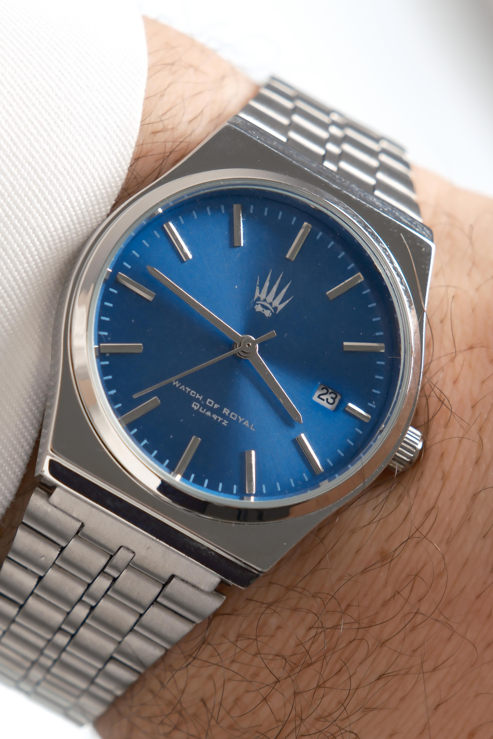 Virtus Classic Time Silver Mavi Kol Saati