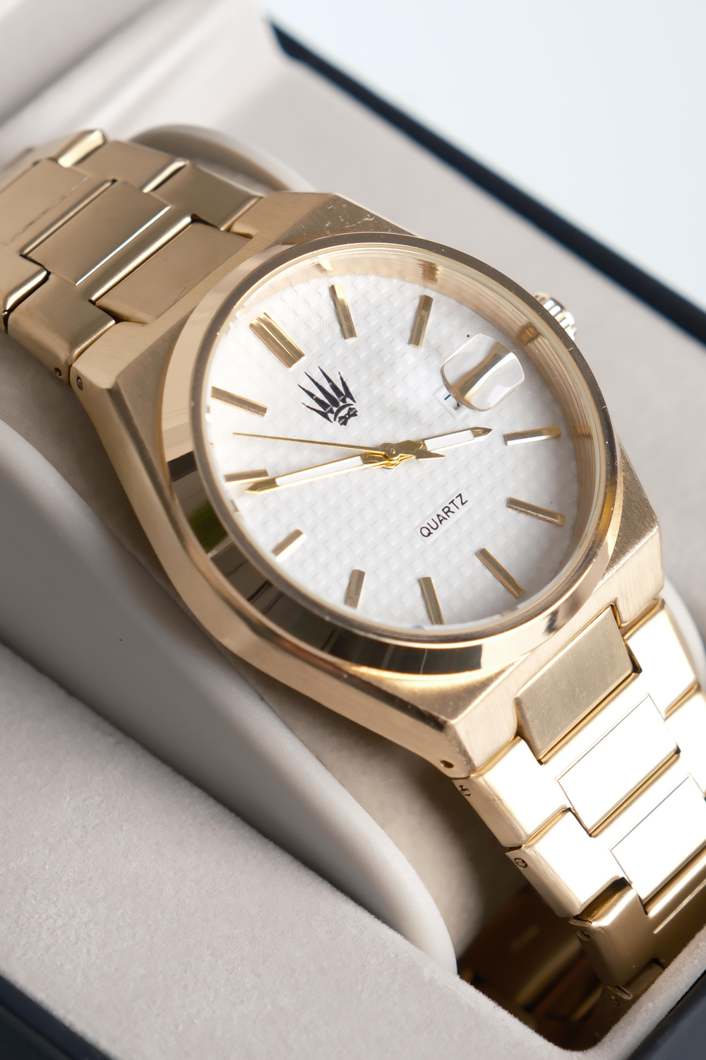 Vortex Gold White Çelik Kol Saati