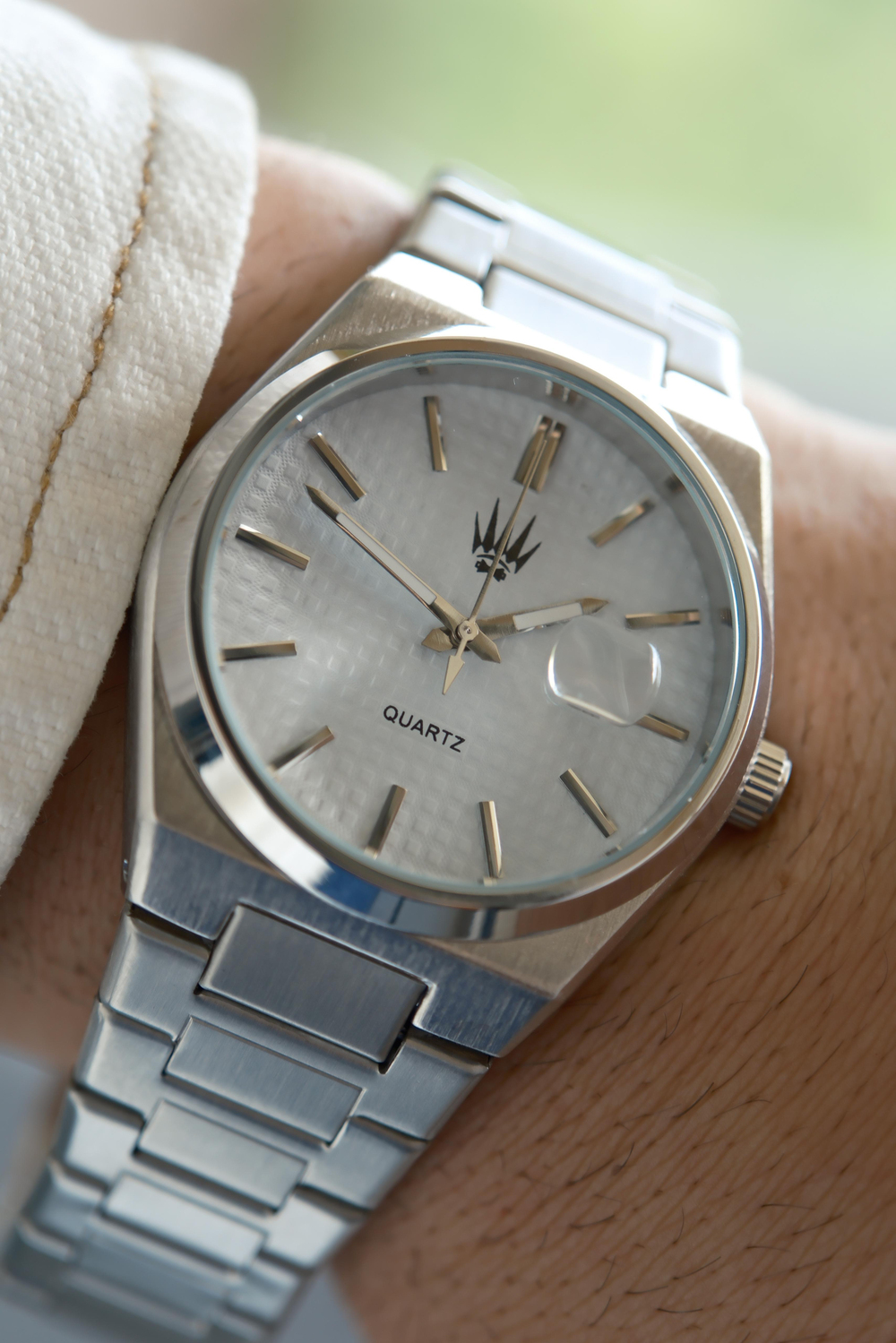 Vortex Silver White Çelik Kol Saati