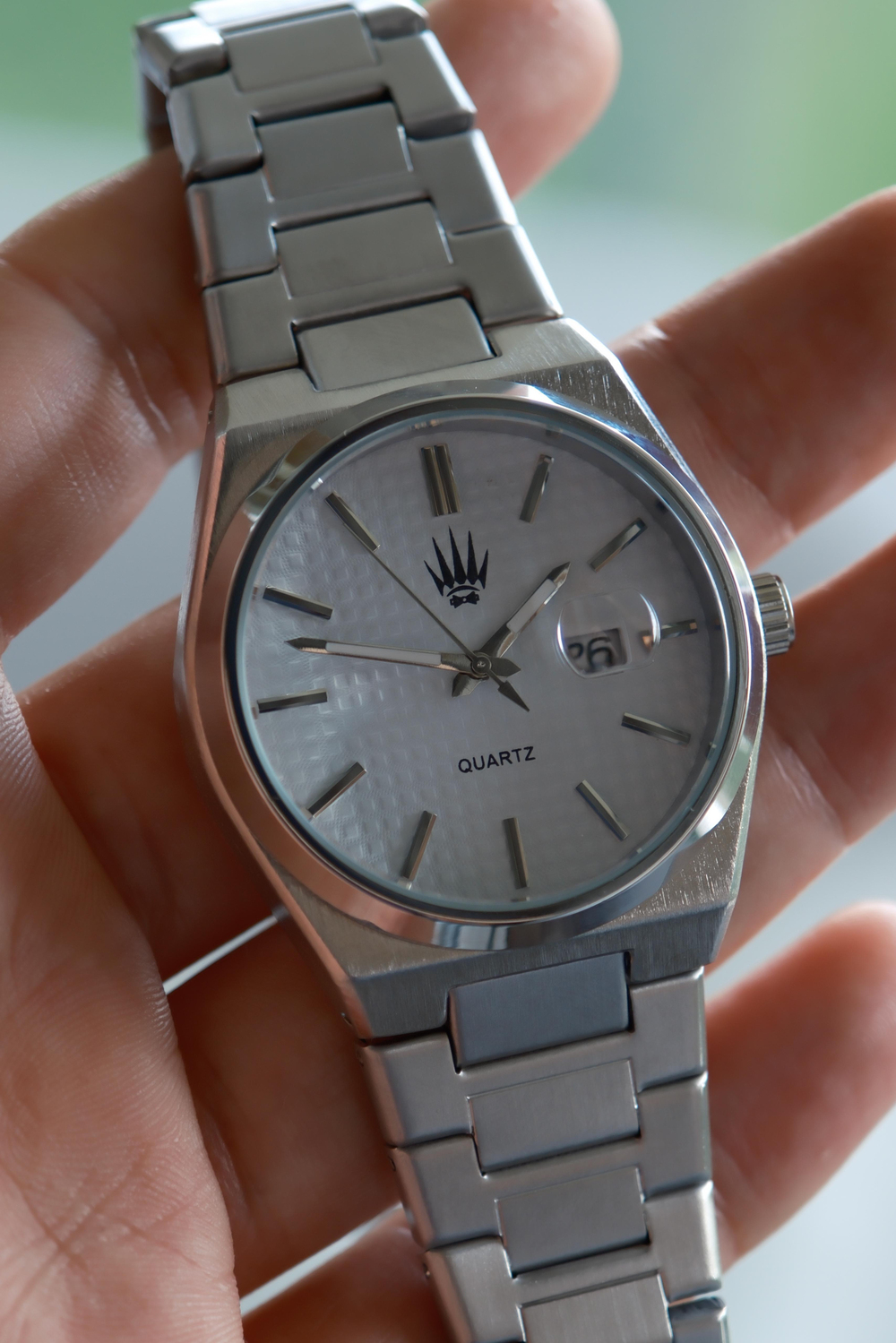 Vortex Silver White Çelik Kol Saati