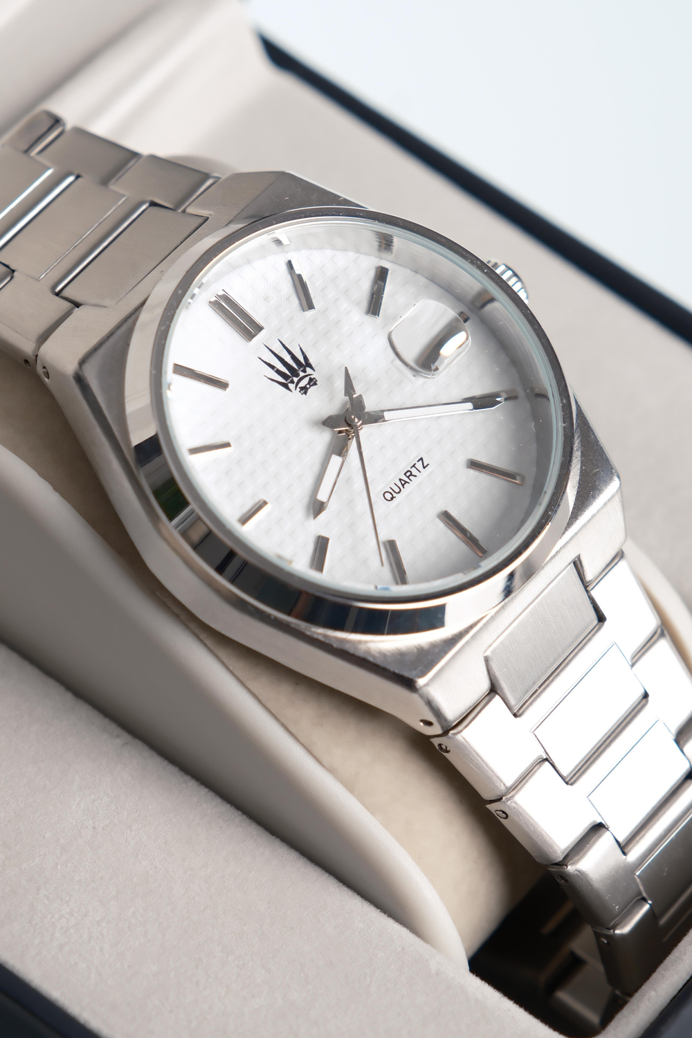 Vortex Silver White Çelik Kol Saati
