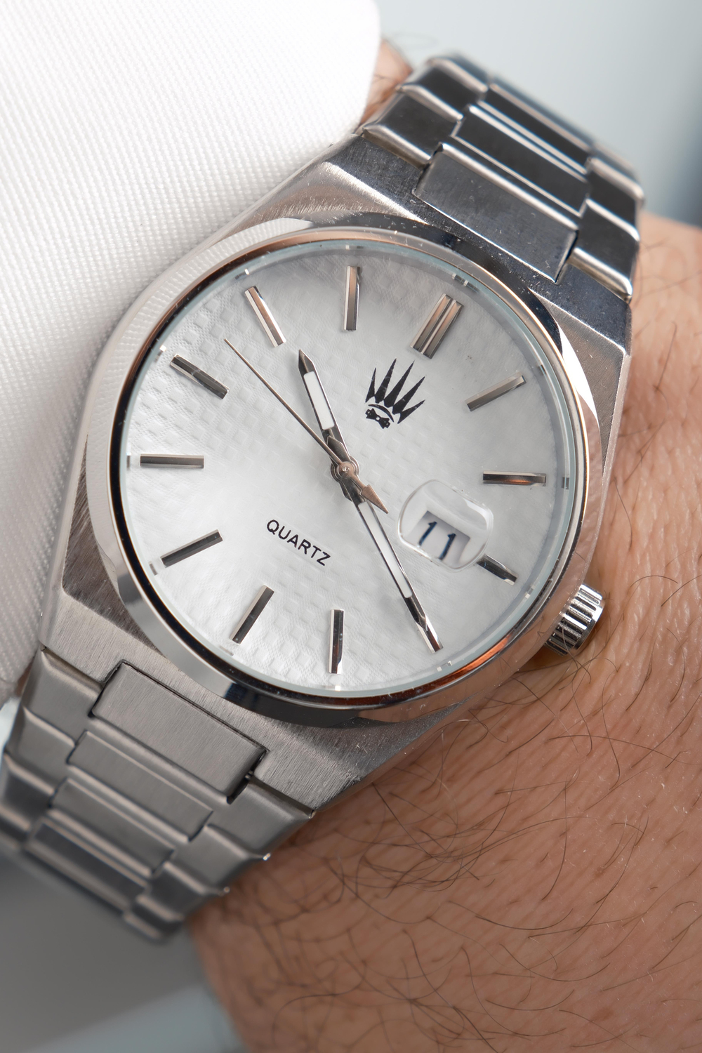 Vortex Silver White Çelik Kol Saati