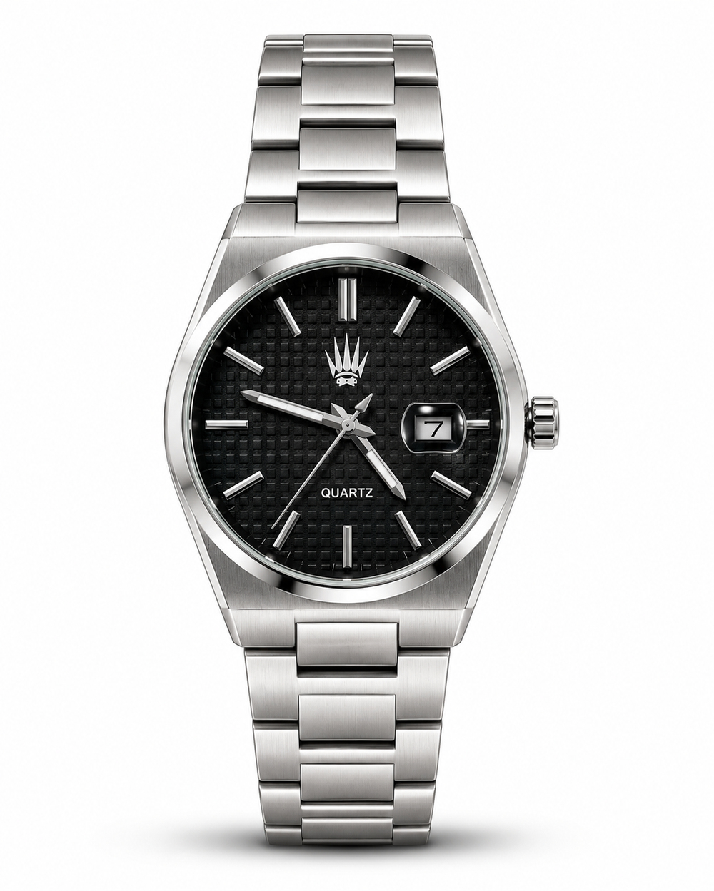 Vortex Silver SİYAH Çelik Kol Saati
