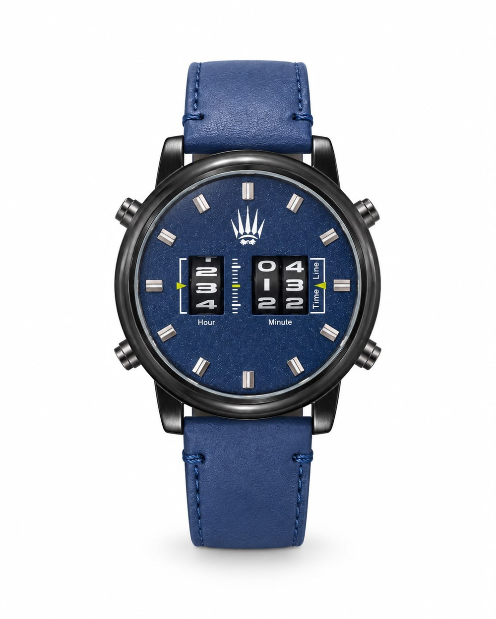 Roller Design Leather Blue Kol Saati