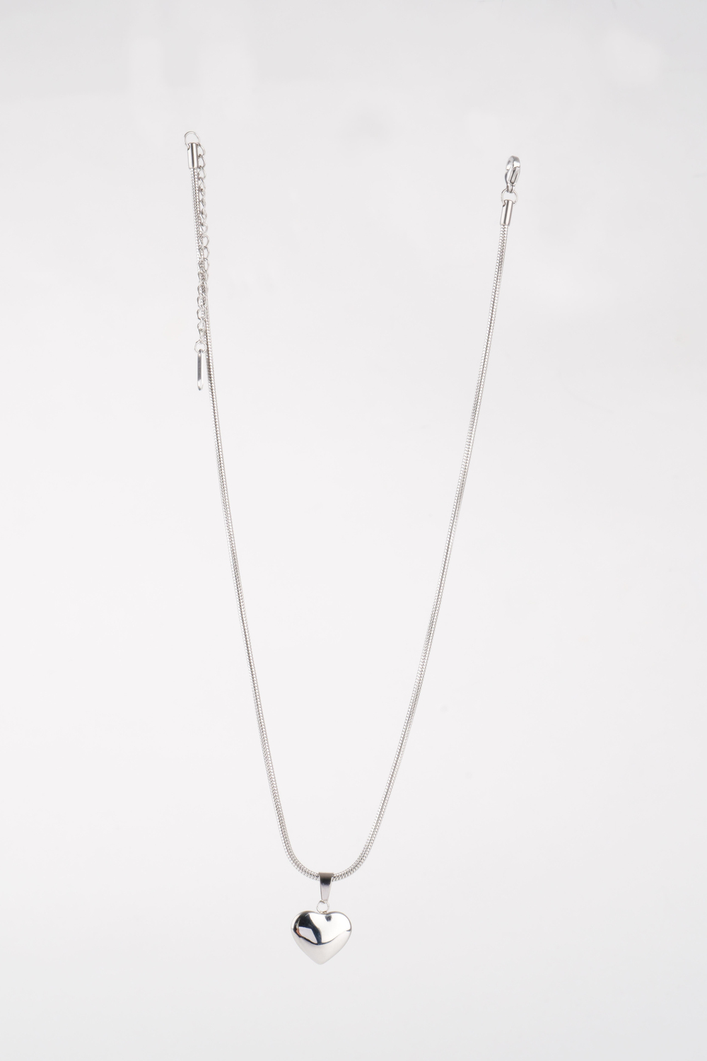 ADORE LOVE SILVER ÇELİK ZİNCİR KOLYE